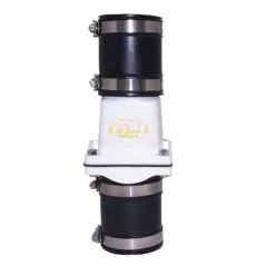 2" Slip White PVC 25 psi Full Flow Union with NHP Check Valve | ZOE300021