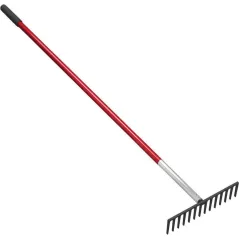 14" Tampered Steel Blade 60" Aluminum With Vinyl Sleeve Handle Level Head Rake |  RK 64060