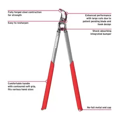 Forged Steel Blade 31" Handle DualCut Bypass Lopper | CORSL7180