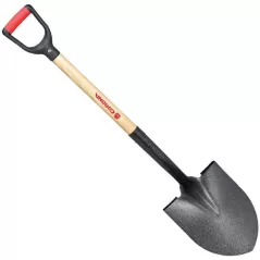 Tempered Steel Blade 16 ga 30" Ash Wood Handle Round Point Shovel | CORSS26010