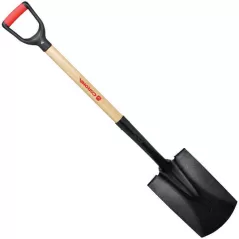 Tempered Steel Blade 14 ga 30" Ash Wood Handle Garden Spade | CORSS29010