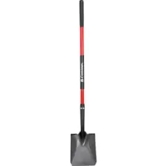 4" Tempered Steel Blade 14 ga Fiberglass Handle Hollow-Back Square Point Shovel | CORSS31020