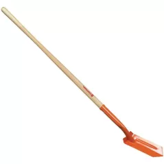 4" Steel Blade 13 ga Northern Ash Wood Handle 35 Degrees General Purpose Trenching Shovel | CORSS64104