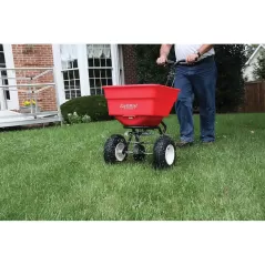 175 lb 10 lb Hopper 13" Stud Tires Adjustable Handle Broadcast Spreader | ERW2170