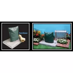 22" x 22-1/2" Forest Green Vinyl For 1/2 to 10" Standard and " N" Pattern Backflow Assemblies Insulated Blanket | BPDFG1