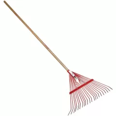 Corona Clipper Spring Brace Rake, 22" Coated Metal Blade 54" Wood Handle 22-Tine | RK 24002