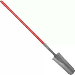 16" Tempered Steel Blade 14 ga 48" Fiberglass with Poly Jacket Handle Closed-Back Drain Spade | CORSS62020