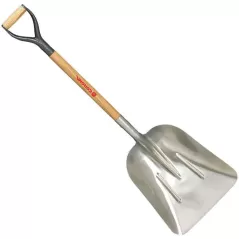 Aluminum Blade 12 ga 30" Steel and Northern Ash Wood Handle Scoop Shovel | CORSS68010