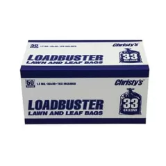 33" x 39" x 1.2 mil Black Load Buster 50/Box Clean-Up Bag | CSTTCGBB1250