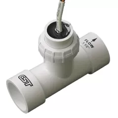 Wired 1/2" White PVC FSI-T Series 2 Wire Flow Sensor | FSIT15001