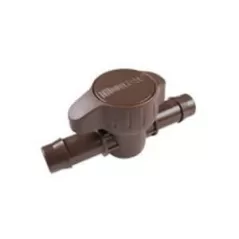 Hunter Insert Flush/Shut-Off Valve, 17 Mm Barb Brown Acetal 4.1 Bar Manual | PLDBV