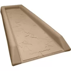 23.5" x 11" x 2" Plastic Green Universal For Any Type of Downspout Splash Block | GEN19581