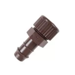Hunter Cap, 17 Mm X 1/2" Barb X Mipt Brown Polypropylene Barb To End | PLDCAP