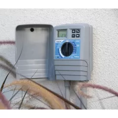 4 Stations Outdoor 6-7/8" x 4" x 9" Hybrid 3-Program Controller | IRRKD4EXT