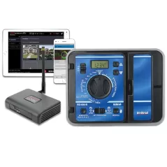 12 Stations Indoor 7" x 3-3/4" x 7-3/4" R Series Hybrid 3-Program Controller | IRRRD1200INT