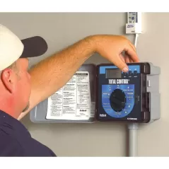 12 Stations Outdoor 10-1/2" x 5" x 8-1/2" R Series Hybrid 4-Program Commercial Controller | IRRTC12EXR