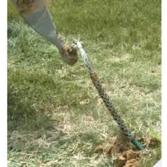 32" without Swivel For Pulling Irrigation Pipe Directional Boring Pull Backs Insulated Wire Rope Tubing PVC and Bare Conductors 1-1/4 to 2" OD Pipe Wire Mesh Grip | KNG81931