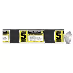 Polyester Fiber Backing Black with Gold Stripe 5 oz Woven Fabric 5' x 250' Polypropylene Woven | LANP5