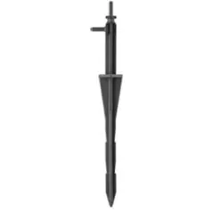 7" Green Nursery Groove For 0.125" ID x 0.187" OD PE Tubing Pot Stake | MXJMSGNGST