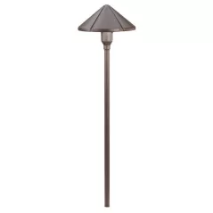 24.4 W Wedge S8 Bronze Aluminum Path Light | KIC15326AZT