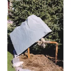 48" x 20" x 30" Polyethylene Fieldstone Gray Backflow Rock Enclosure | MOC116FS