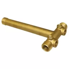 1" x 3/4" MIP x FIP Brass Long with (2) 1/2" Drain Hole Tank Tee | MRLBAT100C