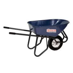 Wheelbarrow with Standard Knobby Tire, 17-1/4" x25-1/2" x 59-1/2" Steel Handle | MWR85730