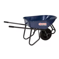 28" x 25-1/2" x 61" Steel Handle with Standard Knobby Tire Wheelbarrow | MWR85731