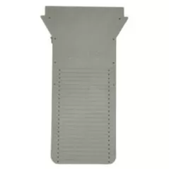 12.5" X 0.5" Light Gray Universal For Dura Slope Trench Drain End Cap |  DS-224