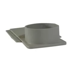 13.75" X 2.38" Light Gray Universal For Dura Slope Trench Drain End Outlet |  DS-227