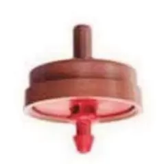 0.16 to 0.17" Inlet Barb x NIPS 0.5 gph Red Point Source Pressure Compensating TechFlow Drip Emitter | NETWPC5