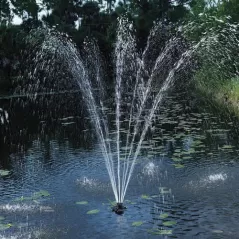 1/4 Hp 14.3" X 18.9" Black With Light Floating Fountain |  45383