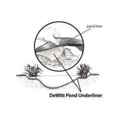300' x 15' 8 oz Fabric Pond Underliner | PNU8020