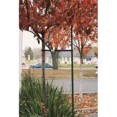 3/4" x 7' Dark Green Powder Coated Steel R2 Single Industry Standard Tree Staking System | REP101067