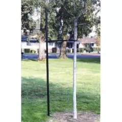 11' Black Powder Coated Steel Mega Single Industry Standard Tree Staking System | REP3090111