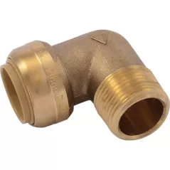 3/4" MNPT Brass 90 Degrees Adapter Elbow | SHB90CM007