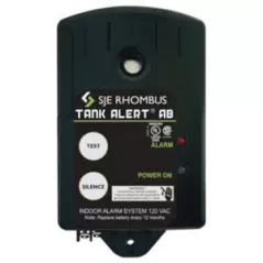 120 VAC 87 dB 6' Cord 15.24" x 10.16" x 5.71" with Auto Reset and Battery Backup Tank Alarm | SJETAAB01H