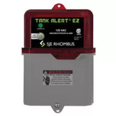 120 VAC 82 dB 6' Cord 6.7" x 5.3" x 2.5' Water Alarm | SJETAEZ01HTB