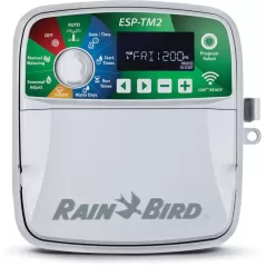 120 VAC Input 24 VAC Output 4 Stations Indoor/Outdoor Fixed Wireless 7.92" x 3.51" x 7.86" Plastic ESP-TM2 Series Controller | RBLESPTM24