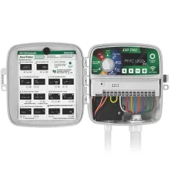 120 VAC Input 24 VAC Output 4 Stations Indoor/Outdoor Fixed Wireless 7.92" x 3.51" x 7.86" Plastic ESP-TM2 Series Controller | RBLESPTM24