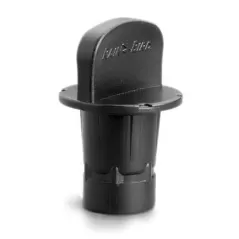 1/2" Flush Black Plastic MDCFCAP Series Removable Cap Adapter | RBLMDCFCAP