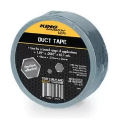 King Innovation Duct Tape, 60 Yd x 2" x 0.0085" Silver Multi-Purpose | 300447