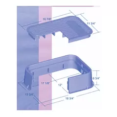 Dura Rectangular Valve Box Black/Green Lid 12 x 17 x D 6" | 120-6