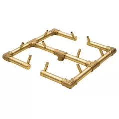 13" x 13" 120000 Btu Brass CFB120 Series with 24" Circular Plate Original Natural Gas Burner System | WARCFB120NG24C