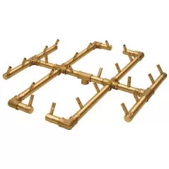 19.5" x 21.5" 240000 Btu Brass CFB240 Series with 30" Circular Plate Original Natural Gas Burner System | WARCFB240NG30C