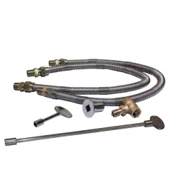 Dual Flex Line and Key For 250k to 299K BTU Burner Valve Kit | WARDFLKV34