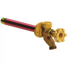 1/2" MPT x Female Sweat 10" Solid Brass 17 Series Freezeless Anti-Siphon Wall Faucet | WDF17CP10