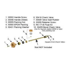 For Model 17 Wall Faucet Repair Kit