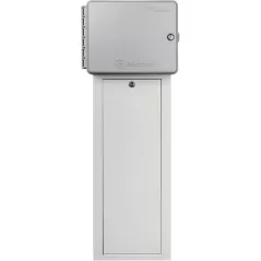 14" x 5-3/4" x 30" Powder Coated 16 ga Cold Rolled Steel LC Series with Key Lock Entry For WeatherTRAK LC+ Controllers Pedestal Enclosure and Adapter | WTPWTLCCPED