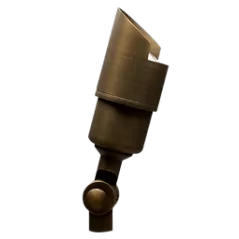 Alliance Lighting Bullet Light, 4W Mr-16 Led Aged/Solid Brass 250 Lumens 18" | BL110-LED4W